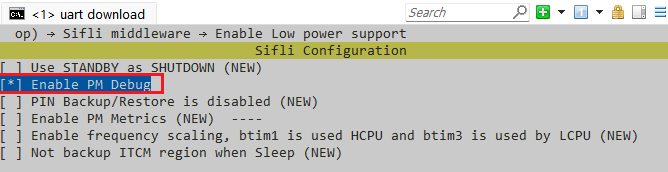 SF32LB52x low-power debug switch