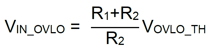 Figure 5.2-4: OVLO Set-Point Formula