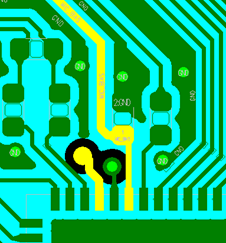 Figure 6.7-2: Audio Power Filtering PCB Reference Routing