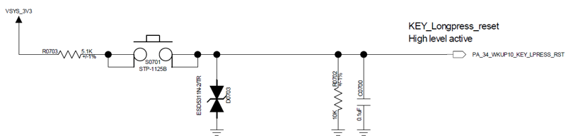Figure 5.5-4: Power / Long-Press-Reset Button Circuit