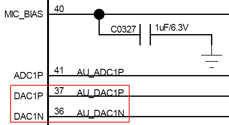 Figure 6.7-5: Analog Audio Output Schematic