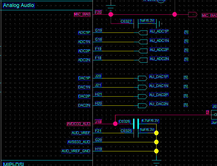 Figure 6.7-1: Audio Power Schematic