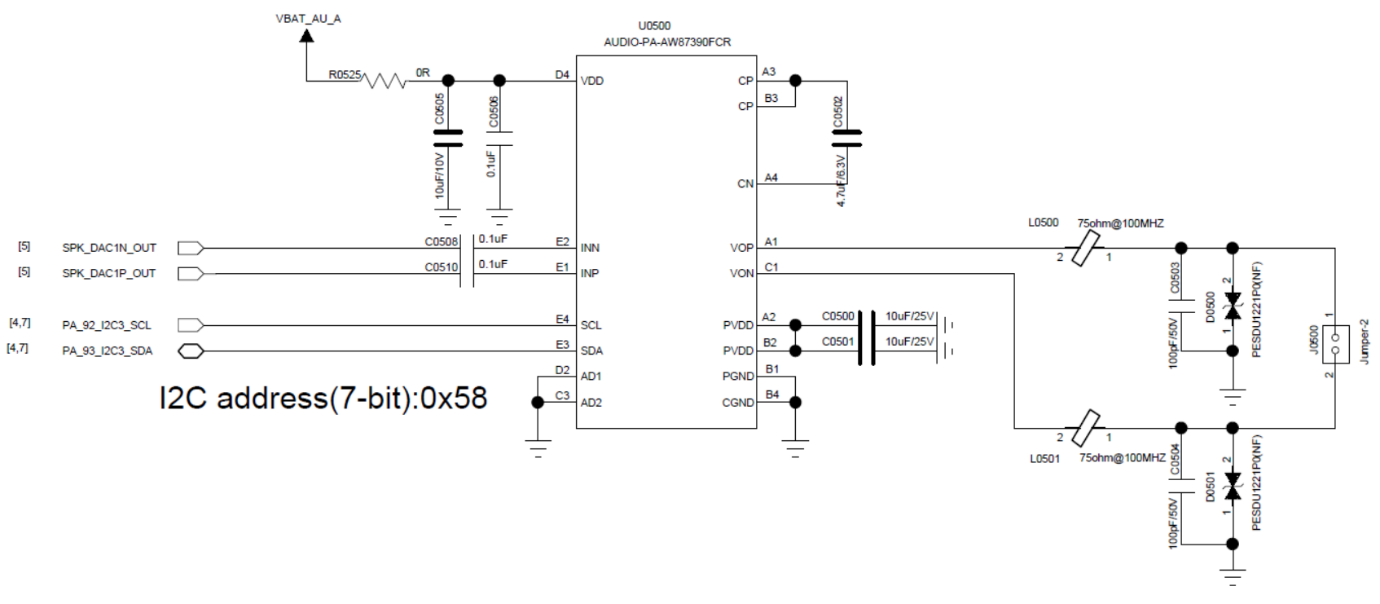 Figure 5.4-6: Analog Audio PA Circuit