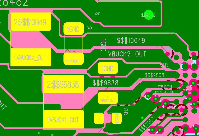 Figure 6.11-2: DC-DC Key Component PCB Layout