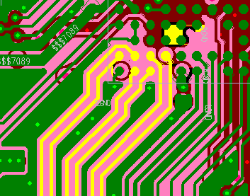 Figure 6.10-2: DSI Signal PCB Routing