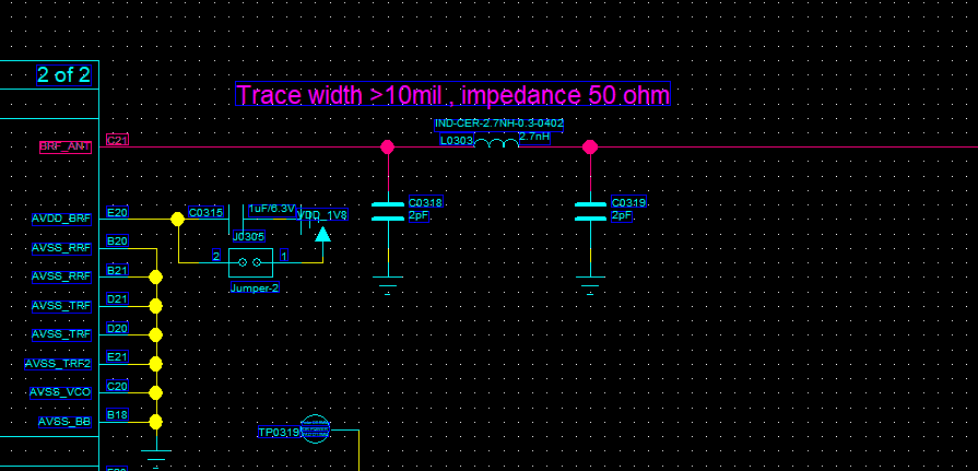 Figure 6.6-3: RF Signal Circuit Schematic