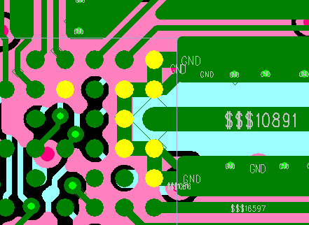 Figure 6.6-6: RF Circuit Ground Signal PCB