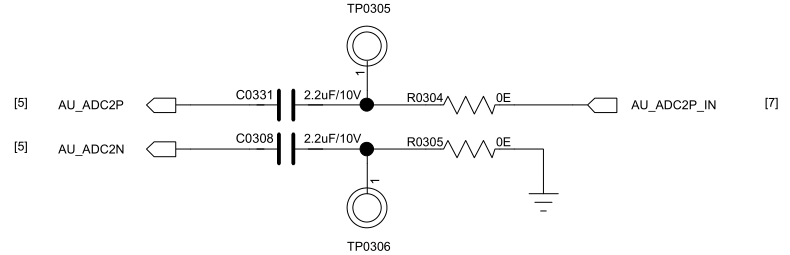 Figure 5.4-2: Single-Ended Analog Audio Input Circuit