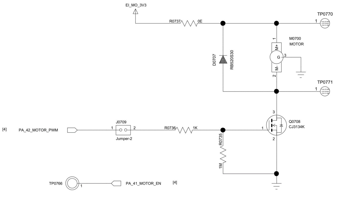 Figure 5.4-10: Vibration Motor Circuit