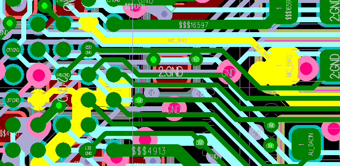 Figure 6.7-2: Audio Power Filtering PCB Design
