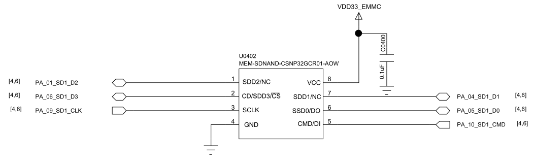 Figure 5.5-3: SD NAND Reference Circuit